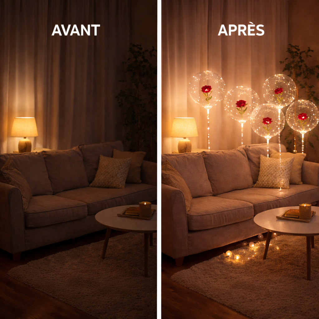 Ballons Rose Lumineuse