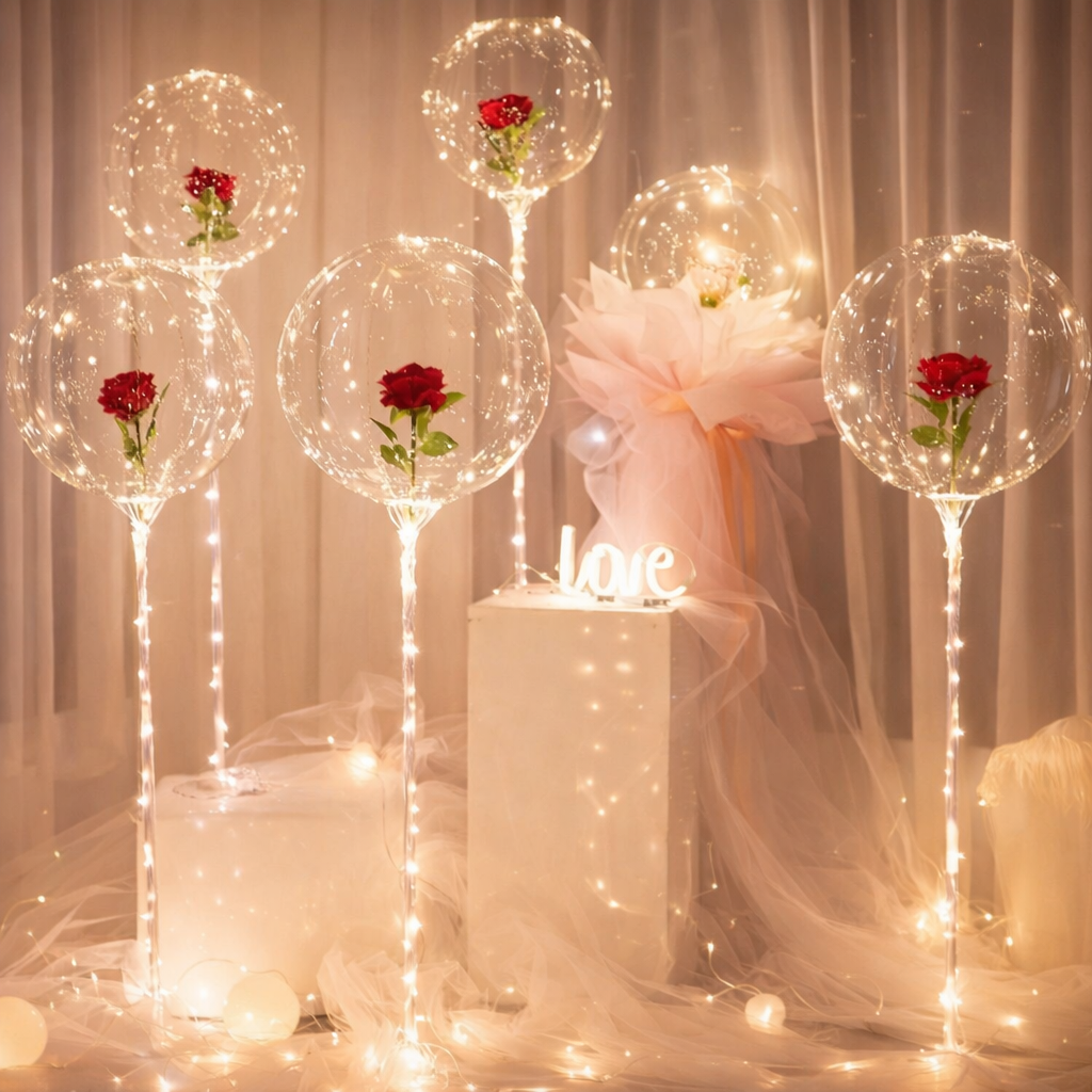 Ballons Rose Lumineuse